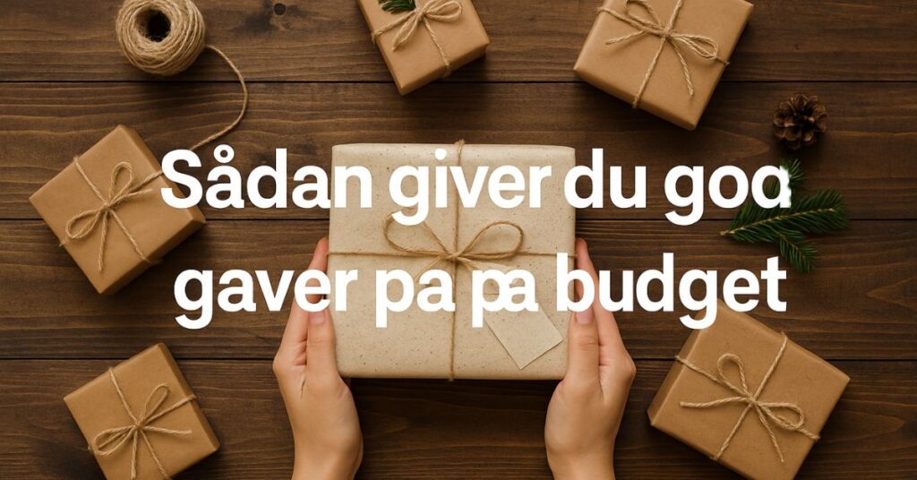 Sådan giver du gode gaver på budget